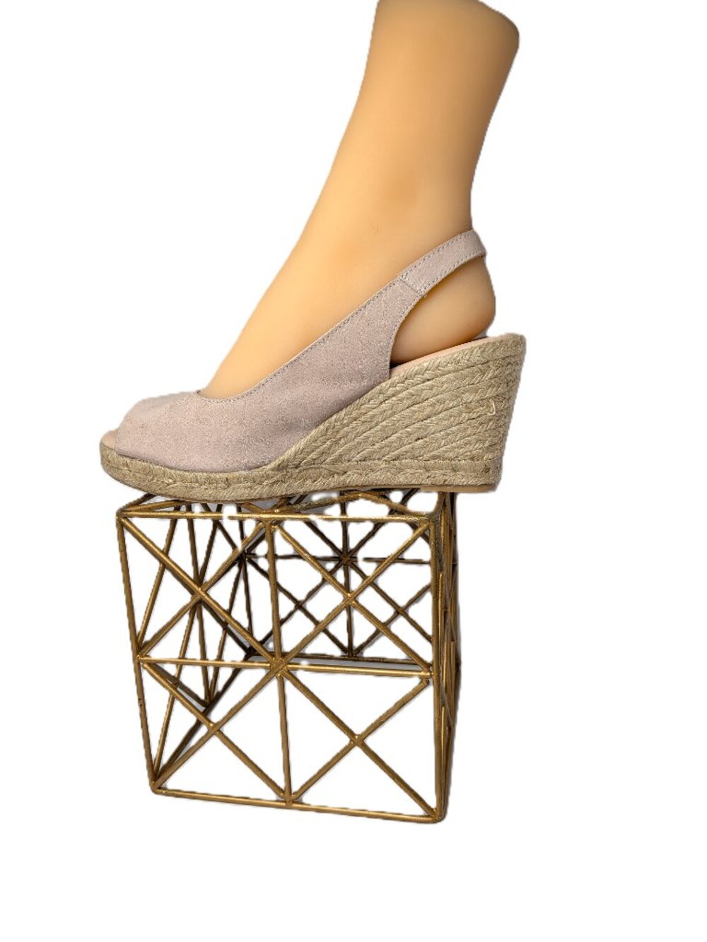 NWOB No flaws! Never worn! Paseart Spanish Suede Espadrille Wedge Rhinestone 10 - Picture 2 of 12